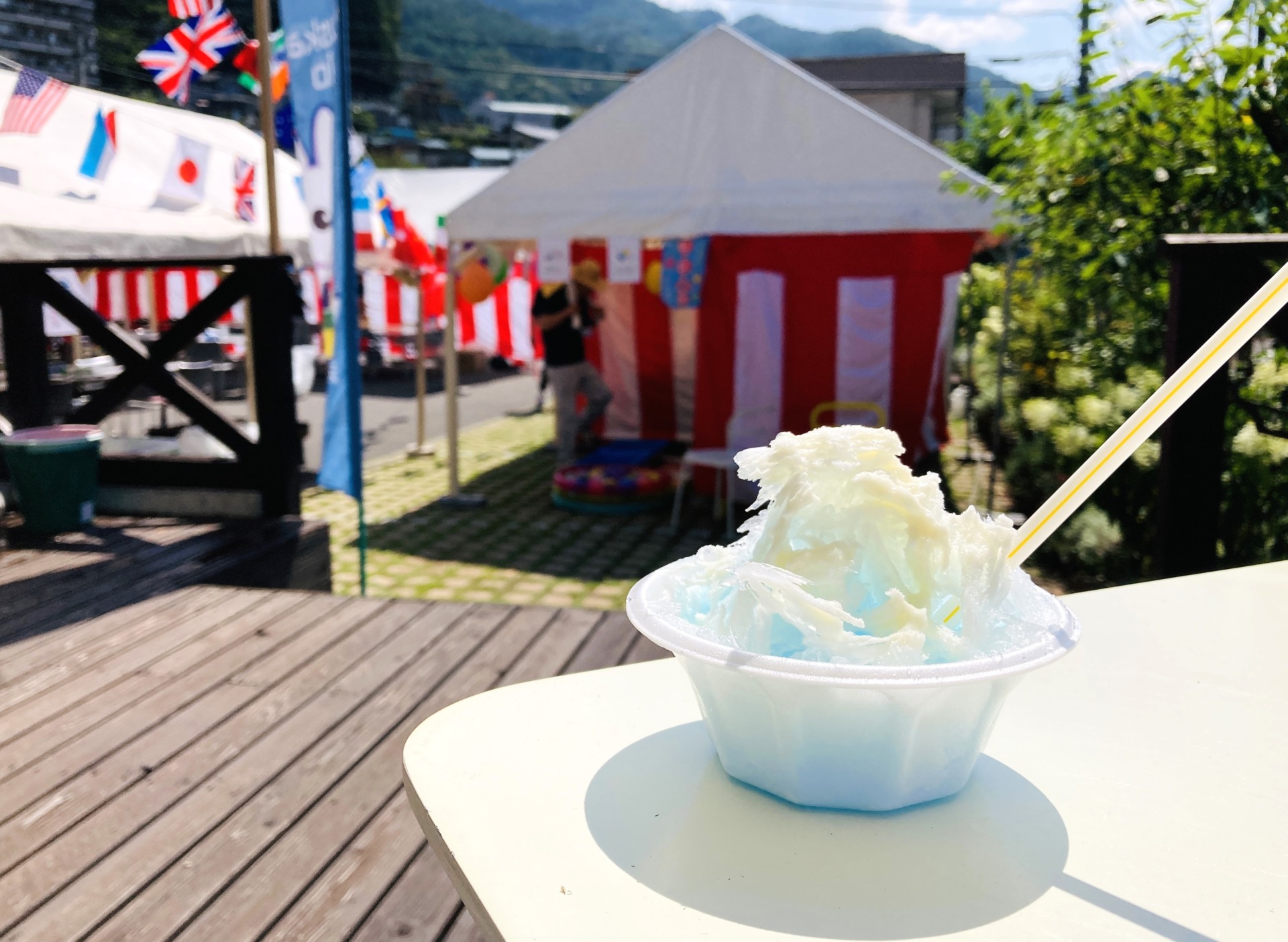 納涼祭のかき氷