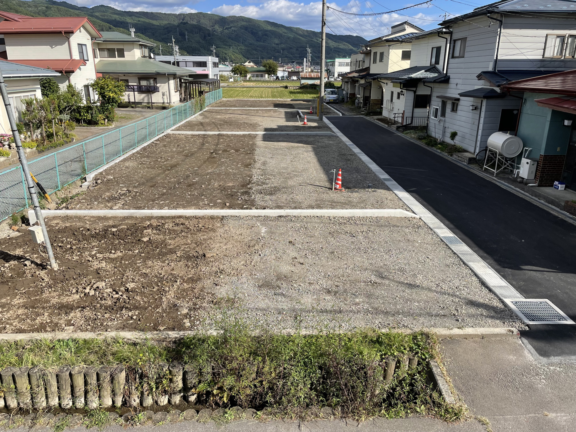 諏訪市上川の分譲地