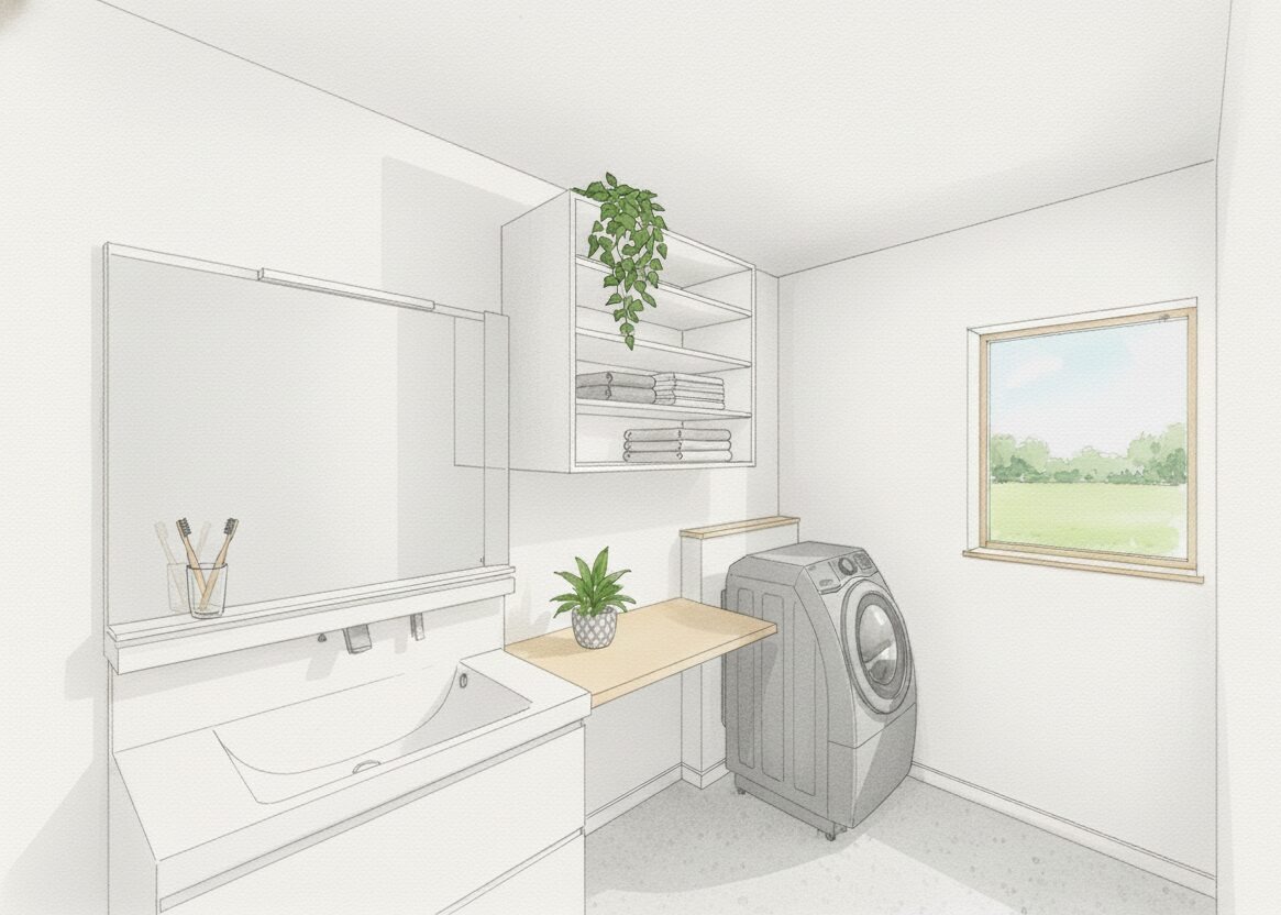 洗面脱衣室兼ランドリースペース