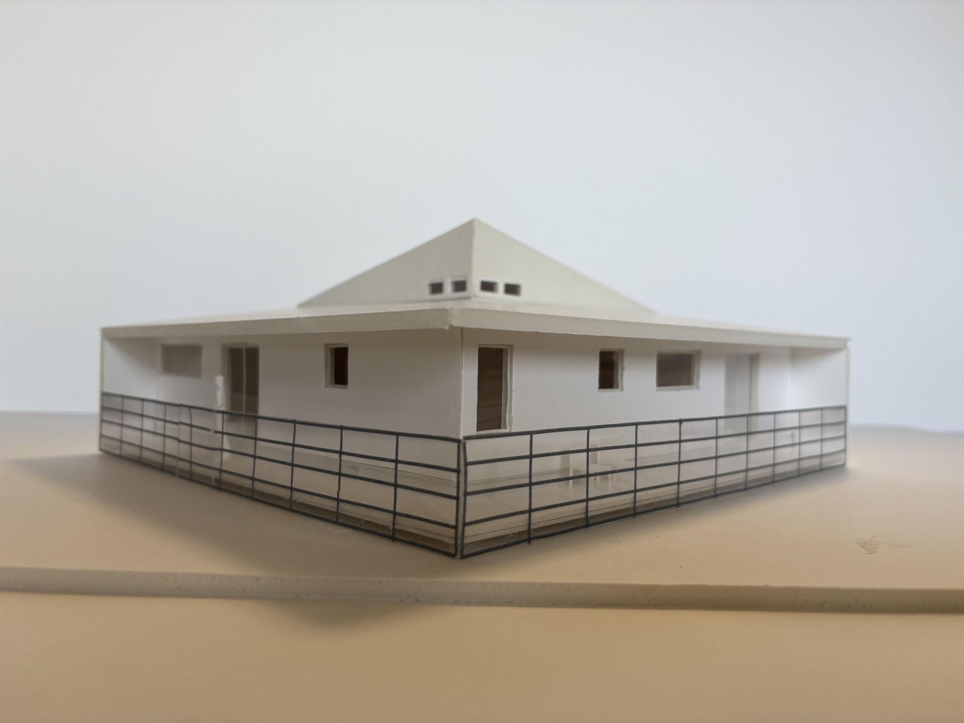 八ヶ岳山麓_野辺山保養所_模型側面